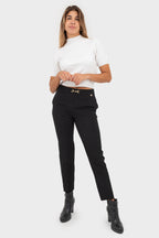 Pantalone Nero OPIUM Milano - OPM-PN-376/STUP