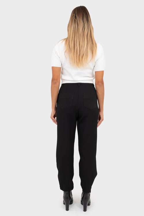 Pantalone Nero OPIUM Milano - OPM-PN-400/STUP