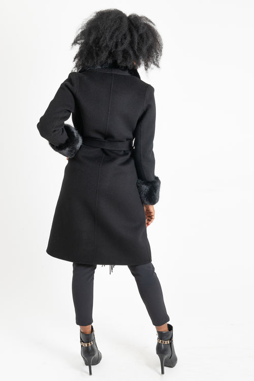 Cappotto Nero OPIUM Milano - GPL-CP-SWC0017