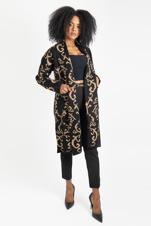 Cappotto Arabesc/nero-camel OPIUM Milano - MGI-CP-AI2387