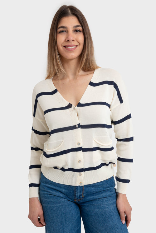 Cardigan Panna blu OPIUM Milano - VCV-MG-IT2558
