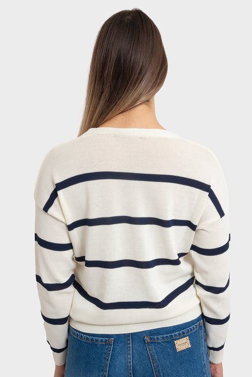 Cardigan Panna blu OPIUM Milano - VCV-MG-IT2558