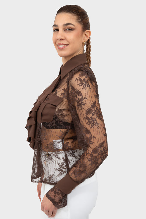 Camicia Moka mousse OPIUM Milano - OPM-CM-177/H373